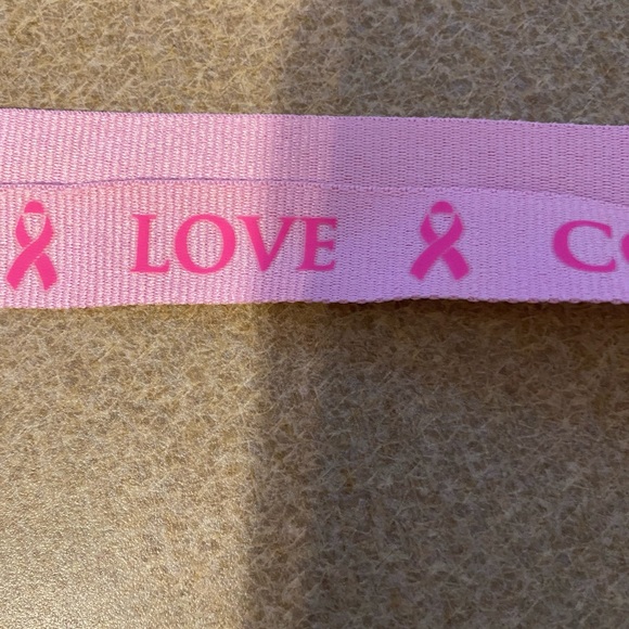 Cancer Awareness With Sayings 1" Wide Lanyard Lobster Claw Clasp 22 Inches NWT - Picture 4 of 6